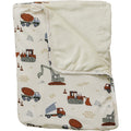 Construction Trucks Ribbed Bamboo Fleece Quilt