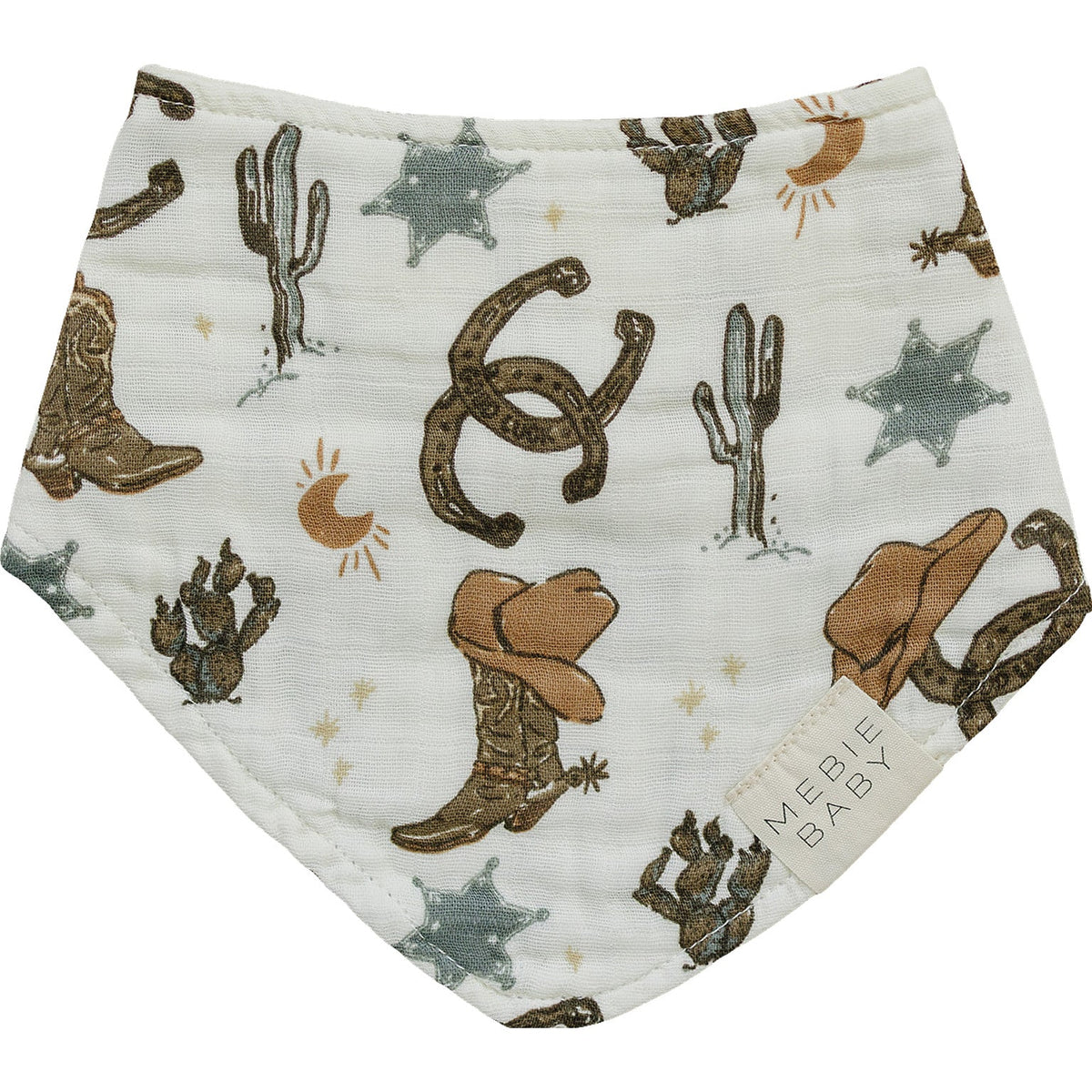 Outlaw Cowboy Classic Muslin Bib